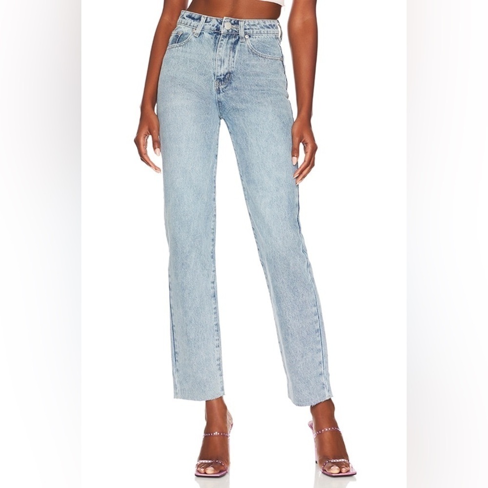 Superdown Dylan Straight Denim Jeans Vintage Blue High Waist size 26 100% cotton